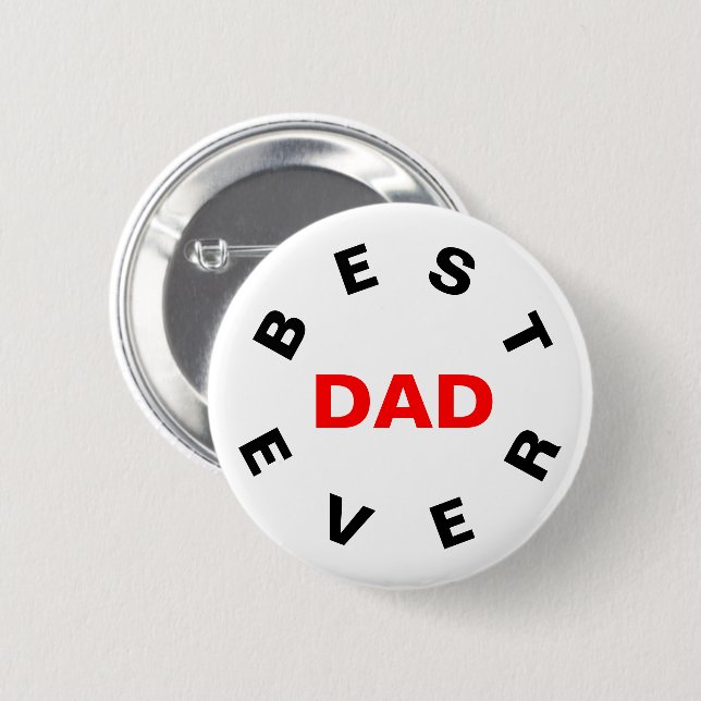 Bästa Pappa någonsin Knapp (Framsida & baksida)