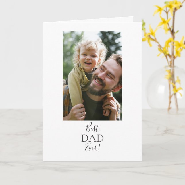 Bästa Pappa någonsin! Kort (Gul blomma)