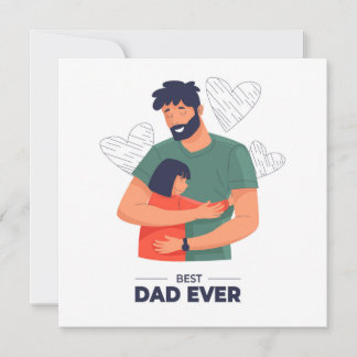 Bästa Pappa någonsin-kort - Fars dag-kort Julkort
