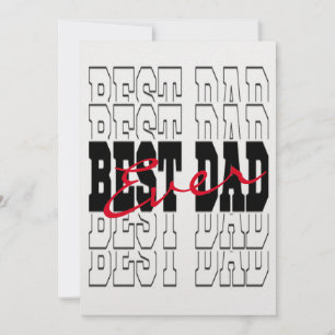 Bästa pappa någonsin-kort, Personligt fadersdagsko Inbjudningar