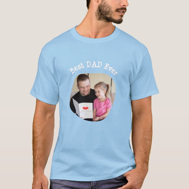 Bästa PAPPA någonsin Ladda upp ditt kvadratfamiljf T Shirt (Framsida)