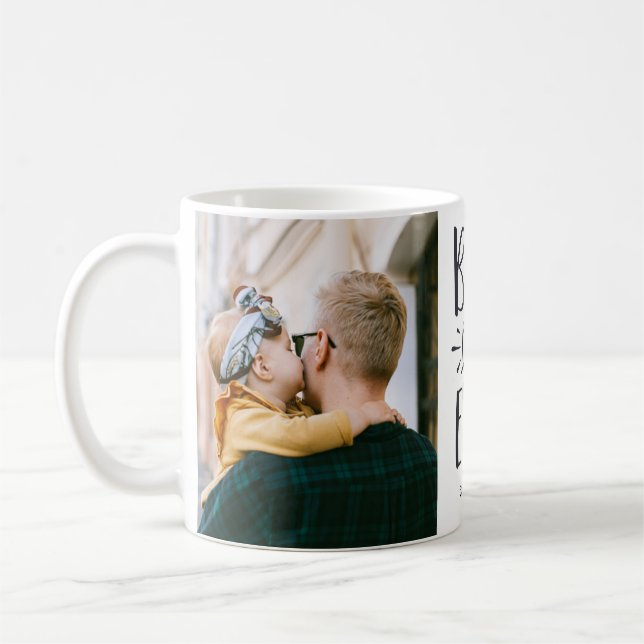 Bästa Pappa någonsin, lägg till år Anpassningsbar  Kaffemugg (Vänster)
