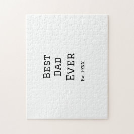 Bästa pappa någonsin.. Lägg till årsdatum namn pap Pussel