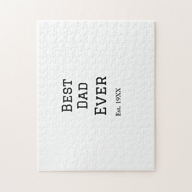 Bästa pappa någonsin.. Lägg till årsdatum namn pap Pussel (Vertikal)