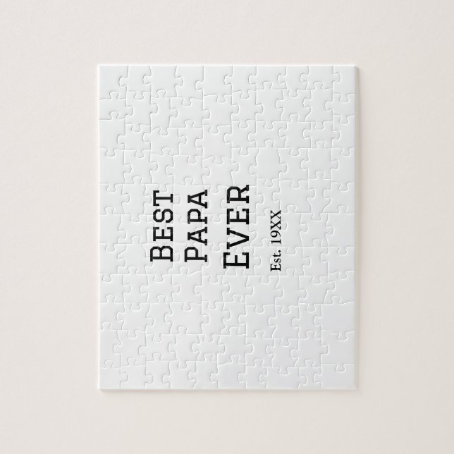 Bästa pappa någonsin.. Lägg till årsdatum namn pap Pussel (Vertikal)