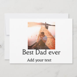 Bästa pappa någonsin lägga till namn-fars dag-text inbjudningar