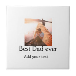 Bästa pappa någonsin lägga till namn-fars dag-text kakelplatta