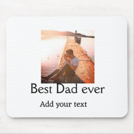 Bästa pappa någonsin lägga till namn-fars dag-text musmatta
