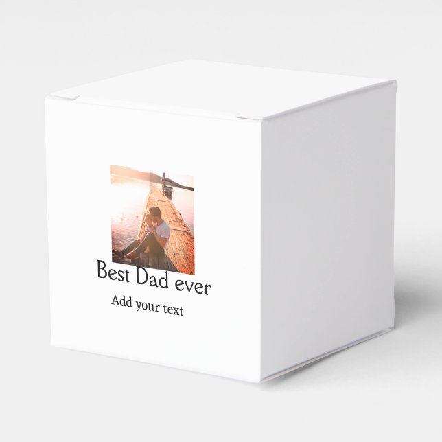 Bästa pappa någonsin lägga till namn-fars dag-text presentaskar (Framsidan Sidan)