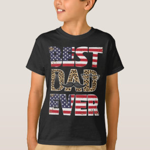 Bästa Pappa någonsin Leopard Play Fars dag Pappa T Shirt
