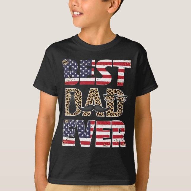 Bästa Pappa någonsin Leopard Play Fars dag Pappa T Shirt (Framsida)