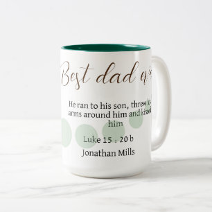 Bästa Pappa någonsin Luke 15:20 Bästa Far Två-Tonad Mugg