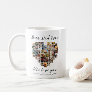 Bästa Pappa någonsin Lycklig-Far-dagen - hjärtfoto Kaffemugg
