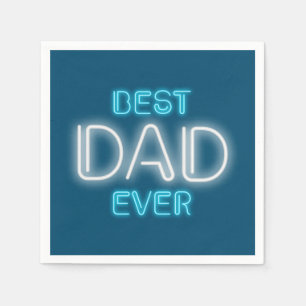 Bästa Pappa någonsin Lycklig Fars dag Napkin Pappersservett
