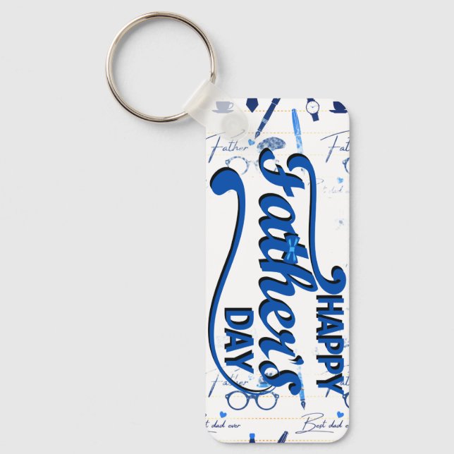 Bästa Pappa någonsin, Lycklig Fars dag Nyckelring (Framsida)