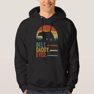 Bästa pappa någonsin Manar Vintage Retro Bear Deco Hoodie