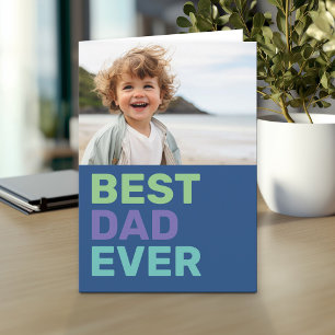 Bästa pappa någonsin med foto - Fars dag Kort