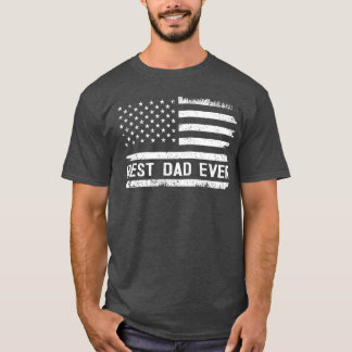 Bästa pappa någonsin med gåvor med USA:s flagga fö T Shirt