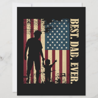 Bästa pappa någonsin med oss amerikansk flagga vin