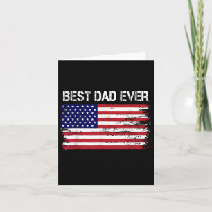 Bästa pappa någonsin med oss amerikanska flaggpres kort