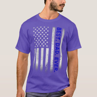 Bästa Pappa någonsin med USA:s amerikanska Flagga  T Shirt