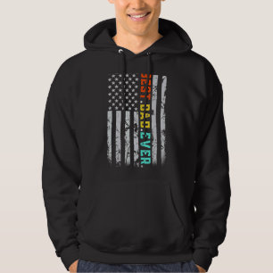Bästa Pappa någonsin med USA:s Flagga för Far D Hoodie