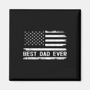 Bästa Pappa någonsin med USA:s Flagga ger Far Magnet