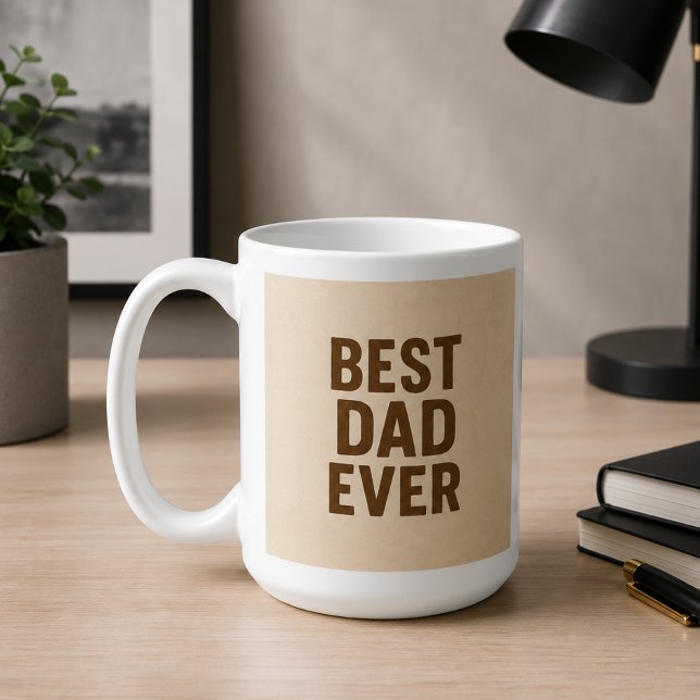 Bästa pappa någonsin ☕ | Meningsfull mugg för papp (Skapare uppladdad)