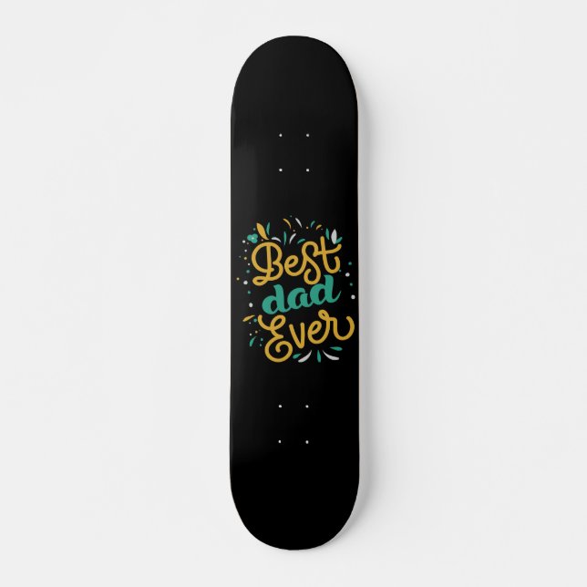 Bästa Pappa någonsin Mini Skateboard Bräda 18,5 Cm (Framsida)