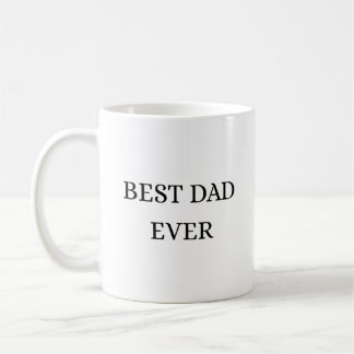 Bästa pappa någonsin Minimalist Beige Konst Kaffemugg