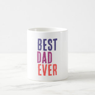 Bästa pappa någonsin minimalistisk cool profession kaffemugg