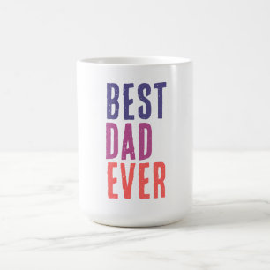 Bästa pappa någonsin minimalistisk cool profession kaffemugg