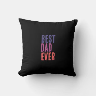 Bästa pappa någonsin minimalistisk cool profession kudde