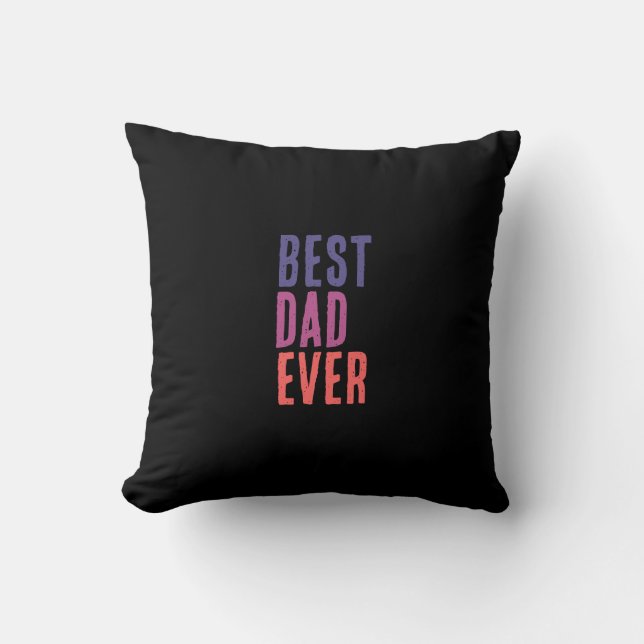 Bästa pappa någonsin minimalistisk cool profession kudde (Framsida)