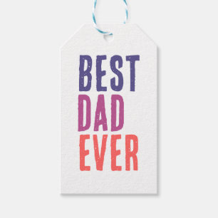 Bästa pappa någonsin minimalistisk cool profession presentetikett