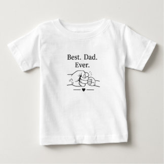 Bästa pappa någonsin minimalistisk fadersdags t-sh t shirt