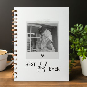 Bästa Pappa någonsin-minimalistiskt foto Anteckningsbok