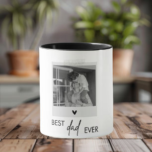 Bästa Pappa någonsin-minimalistiskt foto Personl Mugg