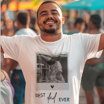 Bästa Pappa någonsin-minimalistiskt foto T Shirt<br><div class="desc">Fira det bästa pappa någonsin med vår minimalistiska manar-skjorta! Den här moderna och snyggt designen innehåller det hjärtliga meddelandet "Bästa Pappa någonsin" tillsammans med ett anpassade för ditt favoritfoto och skapar en T-shirt av personlig som är både bekväm och meningsfull. Perfekt för Fars dag, födelsedagar eller andra särskilda tillfällen är...</div>