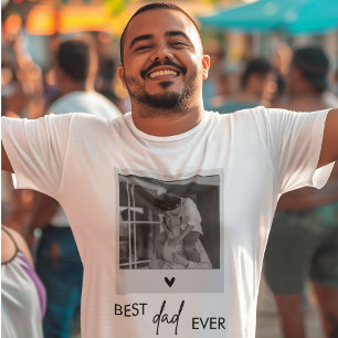 Bästa Pappa någonsin-minimalistiskt foto T Shirt