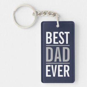 Bästa Pappa någonsin   Modern blå nyckelkedja i fl