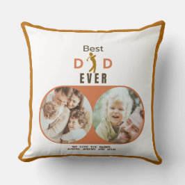 Bästa Pappa någonsin Modern Cute Kids Photo Fars d Kudde