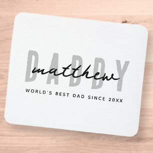 Bästa Pappa någonsin Modern Elegant Enkel Fars dag Musmatta