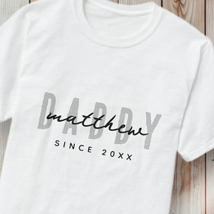 Bästa Pappa någonsin Modern Elegant Enkel Fars dag T Shirt