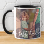 Bästa Pappa någonsin Modern, enkelt skribentfoto Mugg<br><div class="desc">Design består av modern och lekfull skripttypografi. Lägg till familjefoto.</div>