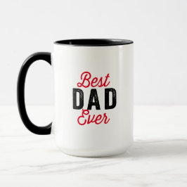Bästa pappa någonsin, modern fotosvart Fars dag Mugg