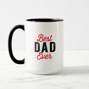 Bästa pappa någonsin, modern fotosvart Fars dag Mugg