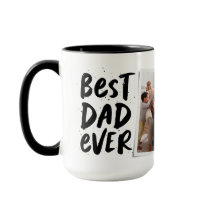 Bästa pappa någonsin, modern fotosvart Fars dag