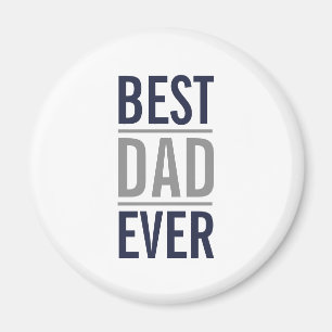 Bästa Pappa någonsin Modern marin blå magnet