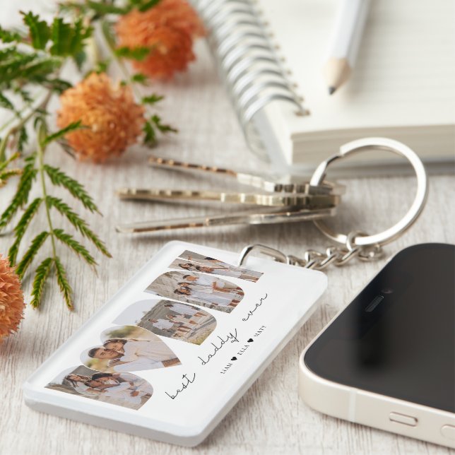 Bästa pappa någonsin Modern Photo Collage Fars dag (Högra Framsidan)